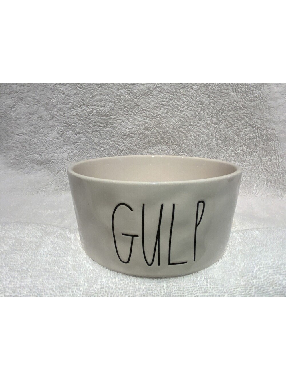 Rae Dunn 6” Ceramic ‘Gulp’ Pet 18oz. Food/Water Bowl